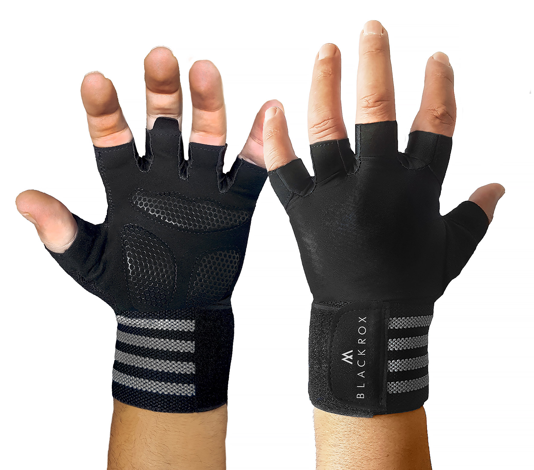2 Paar Fitness Handschuhe offene KraftTraining Handschuhe Sport Herren Damen 1 