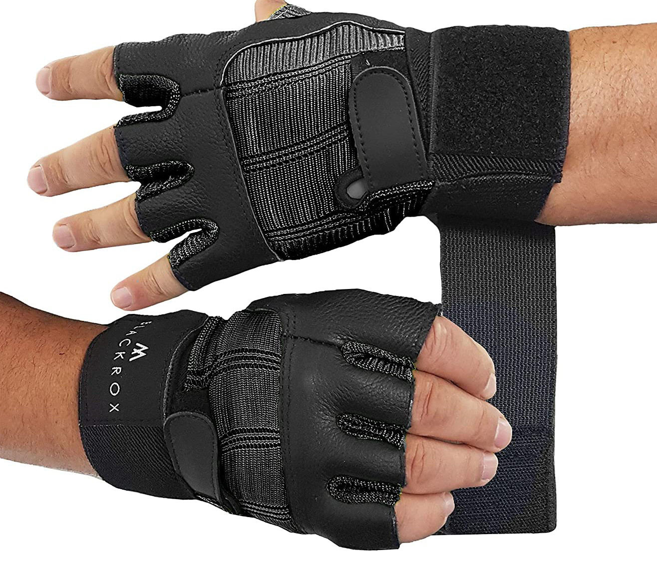 Leder Fitnesshandschuhe Bodybuilding-Handschuhe Sporthandschuh Kraftsport Gloves 